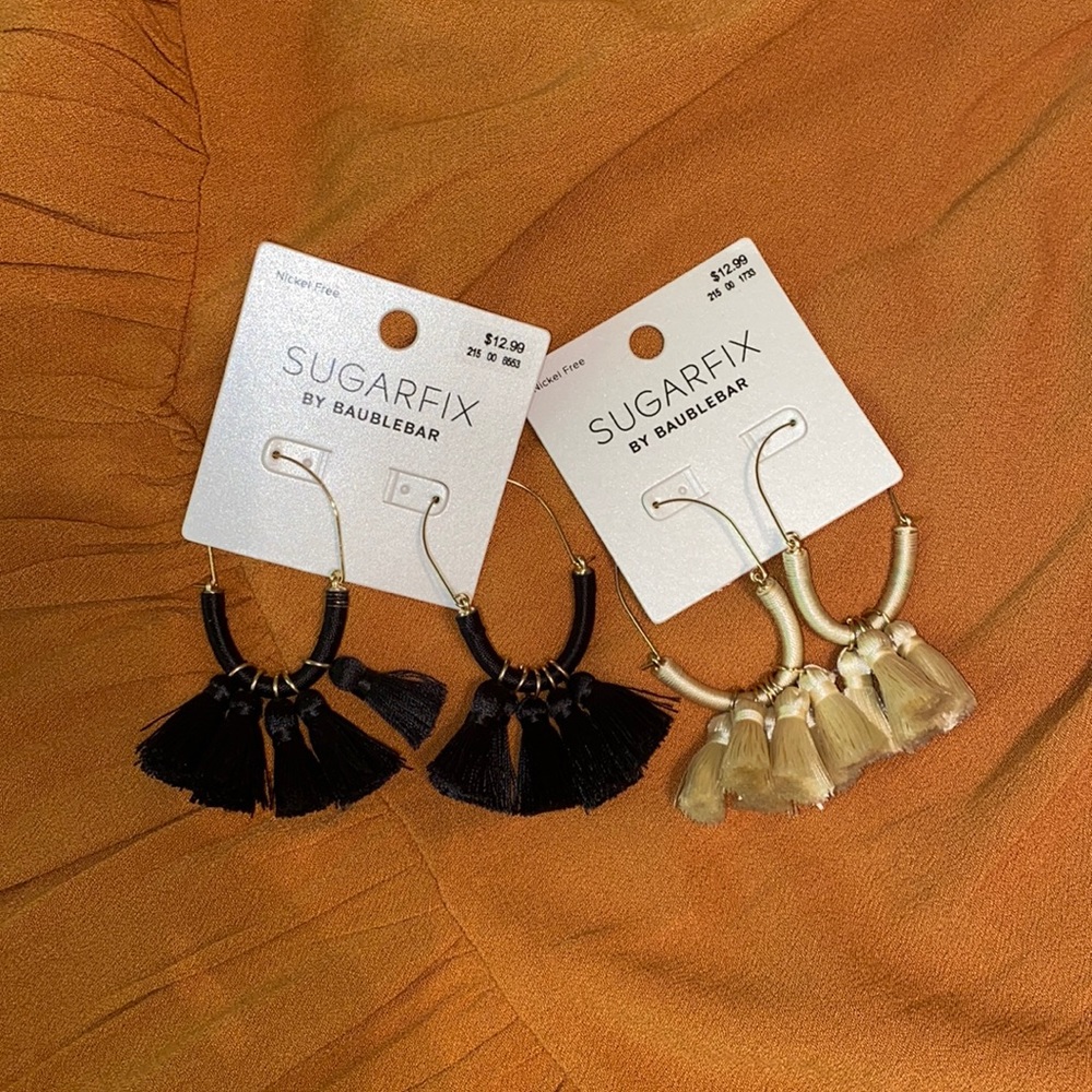 2 Pair of Tassel Earrings